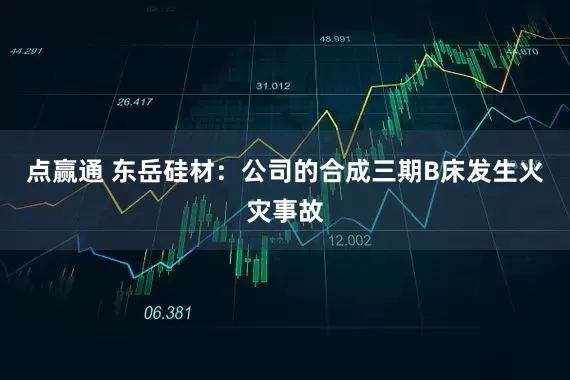 点赢通 东岳硅材：公司的合成三期B床发生火灾事故